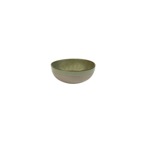 SERAX SURFACE LARGE ROUND BOWL 130x50mm GREY/CAMOGREEN (*SERAXB5116209A*) = PACK OF 8 X EACHES