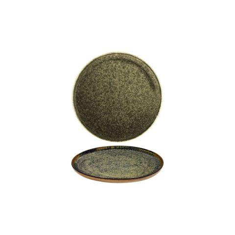 SERAX SURFACE MEDIUM ROUND PLATE 240x15mm INDI GREY (*SERAXB5116202B*) = PACK OF 8 X EACHES