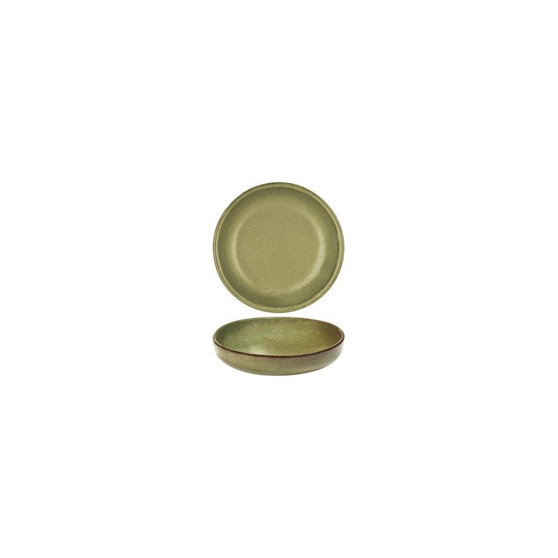 SERAX SURFACE ROUND OLIVE/SAUCE DISH 90x20mm CAMOGREEN (*SERAXB5116225A*) = PACK OF 8 X EACHES