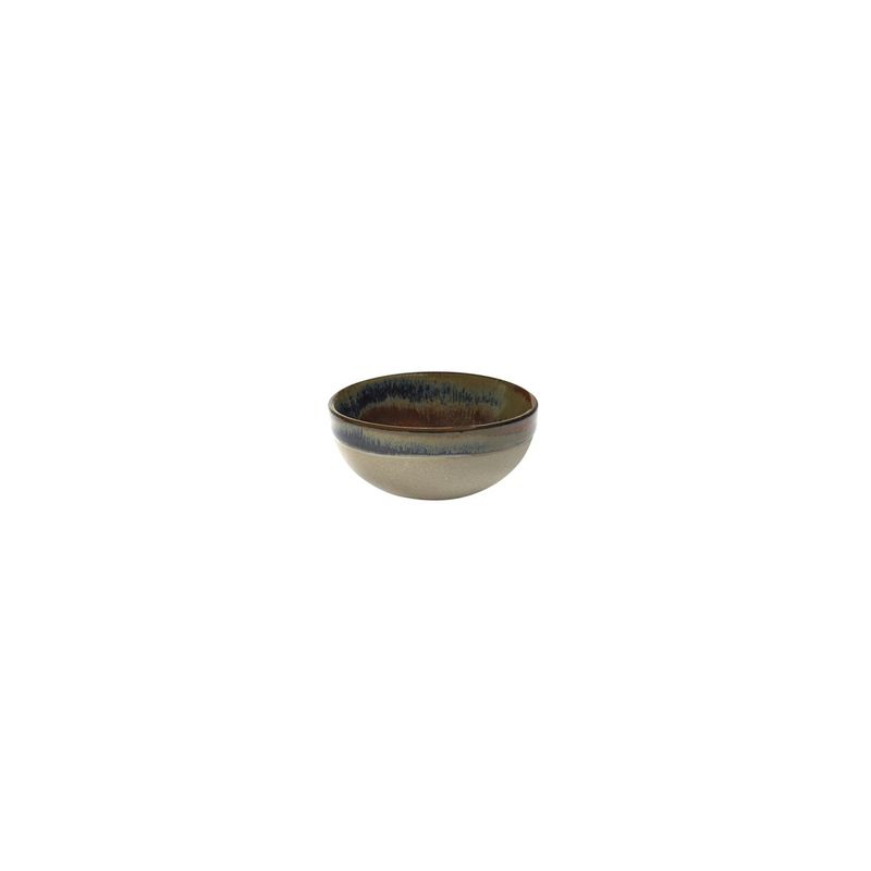 SERAX SURFACE SMALL ROUND BOWL 90x40mm GREY/RUSTY BROWN (*SERAXB5116207C*) = PACK OF 8 X EACHES