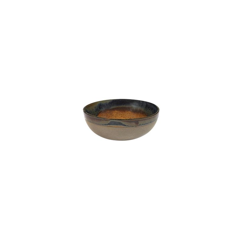 SERAX SURFACE LARGE ROUND BOWL 130x50mm GREY/RUSTY BROWN (*SERAXB5116209C*) = PACK OF 8 X EACHES