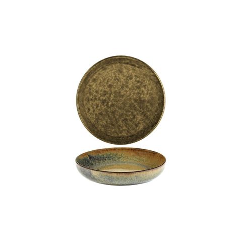 SERAX SURFACE ROUND DEEP PLATE 210x40mm INDI GREY (*SERAXB5116206B*) = PACK OF 8 X EACHES