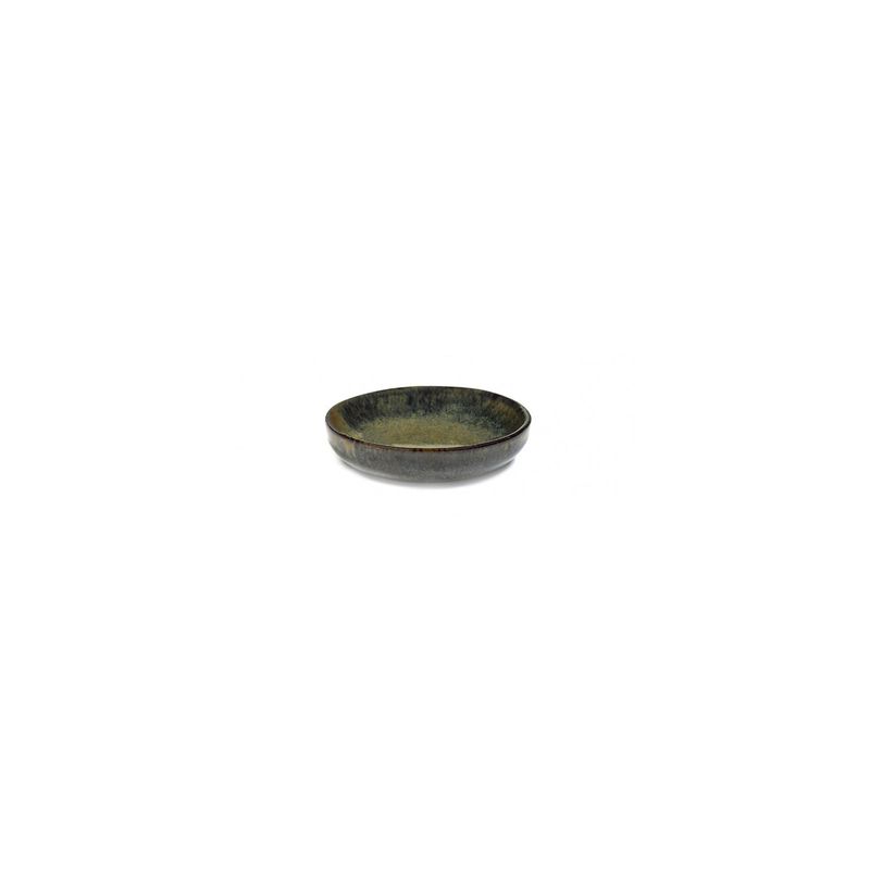 SERAX SURFACE ROUND OLIVE/SAUCE DISH 90x20mm INDI GREY (*SERAXB5116225B*) = PACK OF 8 X EACHES