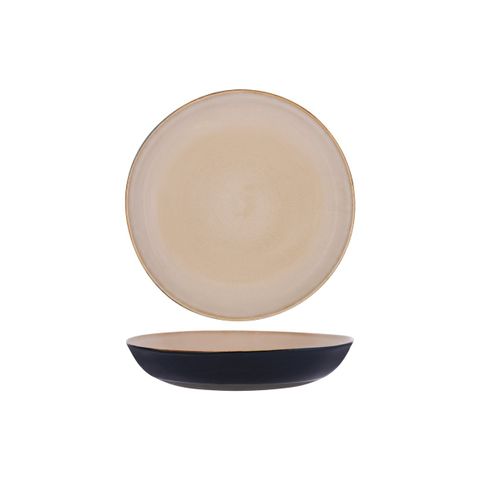 TERRES DE REVES ROUND PASTA PLATE 235x45mm DARK GREY/D-BLUE (*SERAXB5116178*) = PACK OF 4 X EACHES