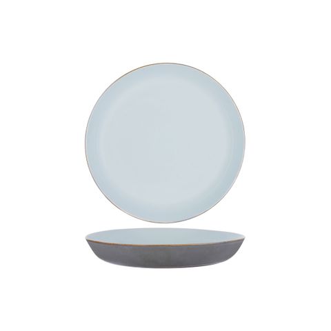 TERRES DE REVES ROUND PASTA PLATE 235x45mm L-BLUE/SMOKEY BLU (*SERAXB5116180*) = PACK OF 4 X EACHES