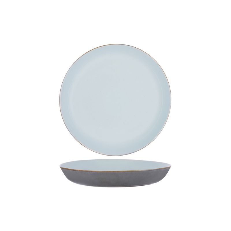TERRES DE REVES ROUND PASTA PLATE 235x45mm L-BLUE/SMOKEY BLU (*SERAXB5116180*) = PACK OF 4 X EACHES