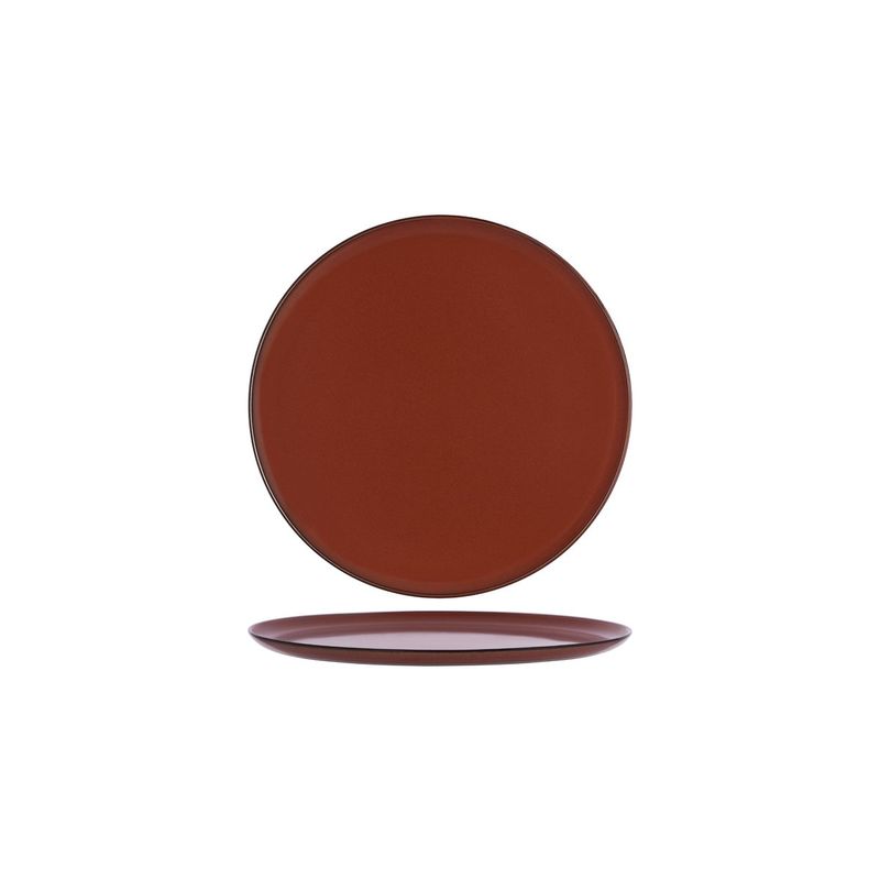 SERAX TERRES DE REVES MEDIUM ROUND PLATE 220mm RUST (*SERAXB5116153*) = PACK OF 4 X EACHES