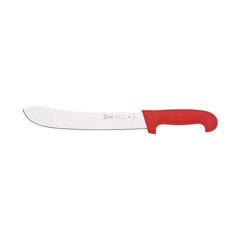 IVO PROFESSIONAL "55000" BUTCHERS KNIFE 250mm RED (*25468*) =  1 X EACH