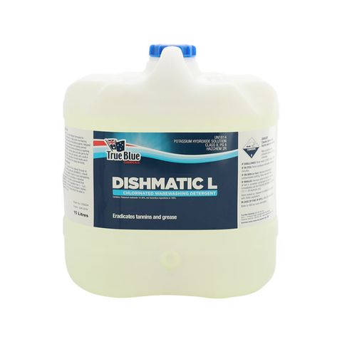 True Blue Dishmatic L Machine Dishwashing Detergent 15L - Each