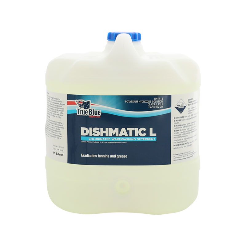 True Blue Dishmatic L Machine Dishwashing Detergent 15L - Each