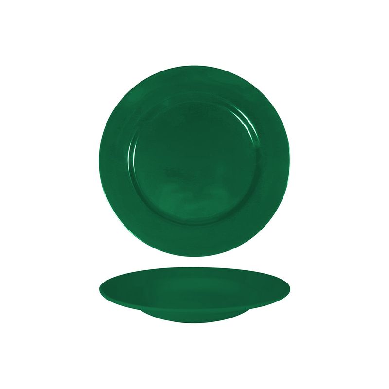 SUPERWARE GREEN ROUND SOUP PLATE 230mm (*SUPER20404*) = PACK OF 6 X EACHES