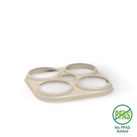 4 Pack Plant Fibre Beer Ring Cup Holder - SLEEVE=125 / BOX=1000