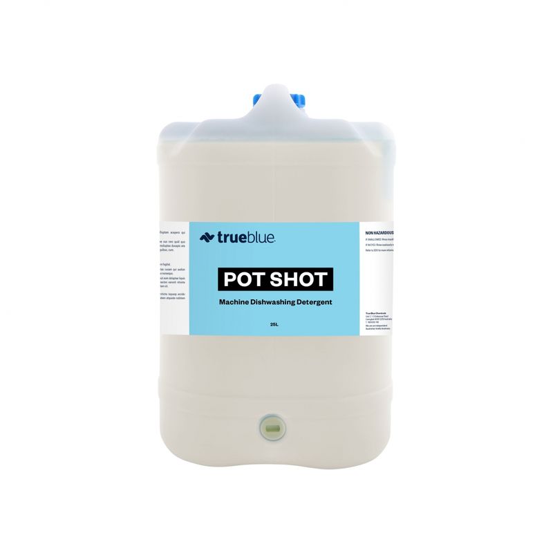 True Blue Pot Shot Low Foam Alkaline Machine Washing Detergent 25L - Each