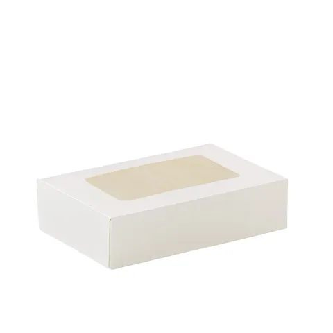 Detpak 6 Pack Donut Window Box White - 277mm(W) x 183mm(L) x 70mm(H) - Box of 200