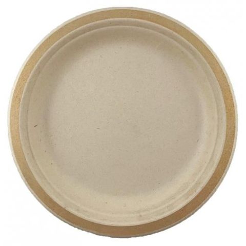 Sugarcane Plate 230mm Gold - Retail Pack of 10