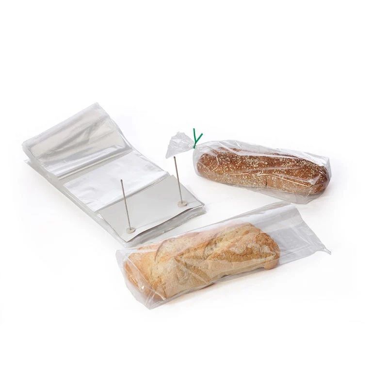 Wicketed Bread Bag Clear Plastic Bags 250mm(W) x 430mm(L) - Box of 2,000