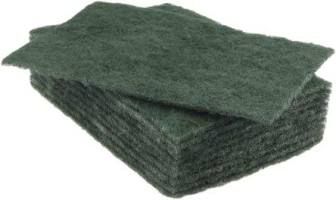 Heavy Duty Small Scourer Pads HALF SIZE 100mm x 75mm - PACK=10 / BOX=500