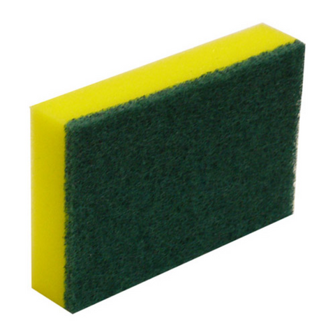 Heavy Duty Small Scourer Pads HALF SIZE 100mm x 75mm - PACK=10 / BOX=500