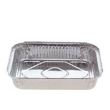 Medium Rectangular Foil Tray 990ml 195mm(L) x 143mm(W) x 48mm(H) (7419E) - PACKET=125 / BOX=500