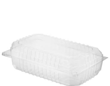 Clear View Clear Large Plastic Food / Salad Container 190mm(L) x 120mm(W) x 60mm(H) - SLEEVE=100 / BOX=500