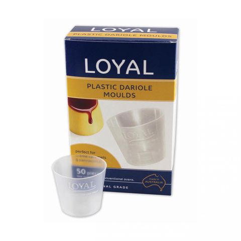 Loyal Dariole Mould Plastic - Pack of 50