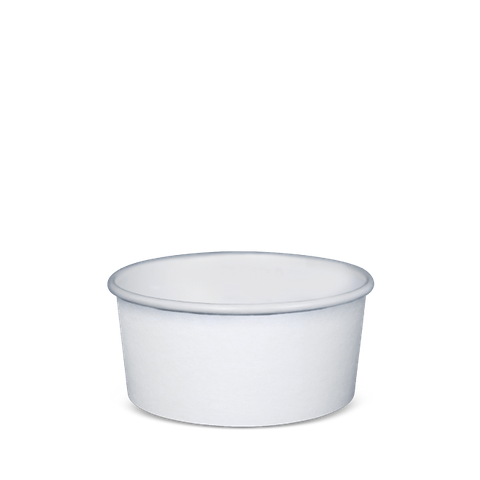 Detpak Plain White Ice Cream Bowl Combo 12oz - Box of 500