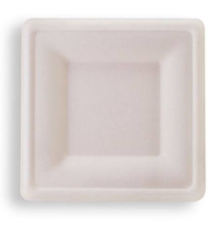 Future Friendly 6" Square Sugarcane Plate - SLEEVE=50 / BOX=500