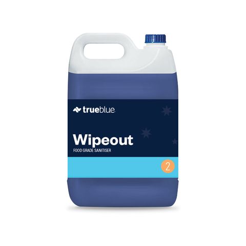 True Blue Wipeout Food Grade Sanitiser 5L - Each