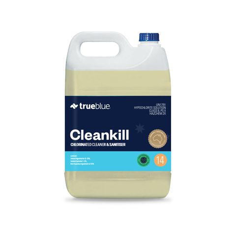 True Blue Clean Kill Chlorinated Cleaner and Sanitiser 5L - Each