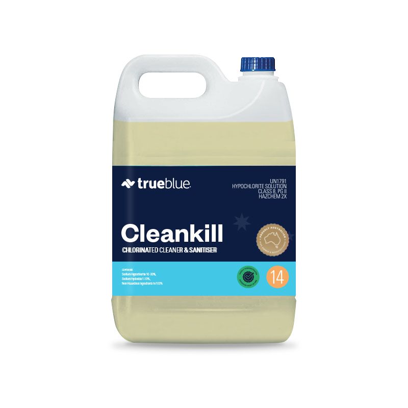 True Blue Clean Kill Chlorinated Cleaner and Sanitiser 5L - Each