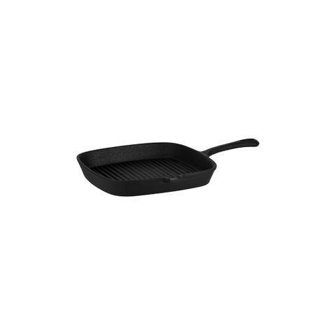 CHEF INOX SQUARE SKILLET w/HDLS CAST IRON 230x230mm (*04650*) =  1 X EACH