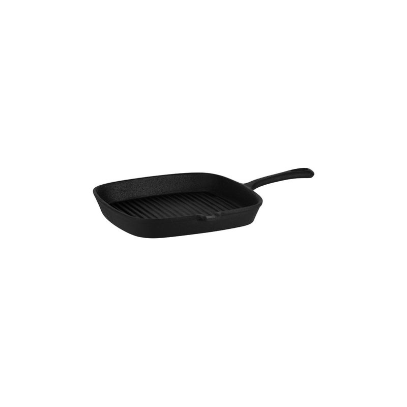 CHEF INOX SQUARE SKILLET w/HDLS CAST IRON 230x230mm (*04650*) =  1 X EACH