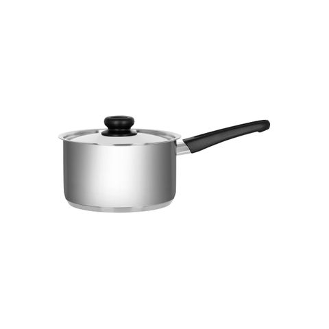 CHEF INOX CLUB SAUCEPAN w/LID S/S w/BAKELITE HDL 180mm 2.5lt (*73003*) =  1 X EACH