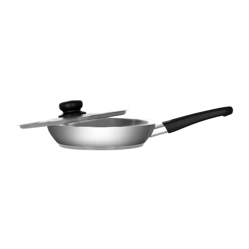 CHEF INOX CLUB FRYPAN w/LID S/S w/BAKELITE HDL 240x50mm (*73009*) =  1 X EACH