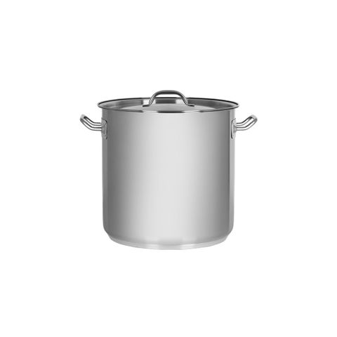 CHEF INOX ELITE STOCKPOT w/LID 18/10 240x240mm 10.75lt (*70412*) =  1 X EACH