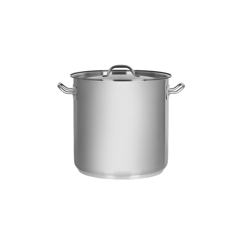 CHEF INOX ELITE STOCKPOT w/LID 18/10 240x240mm 10.75lt (*70412*) =  1 X EACH