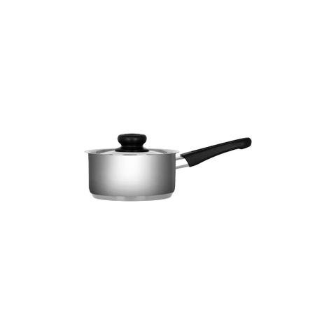 CHEF INOX CLUB SAUCEPAN w/LID S/S w/BAKELITE HDL 140mm 1.0lt (*73001*) =  1 X EACH