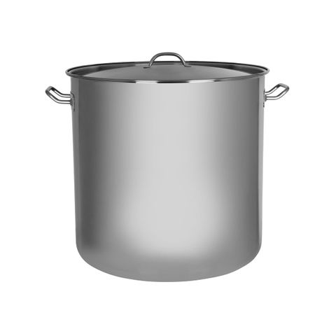 CHEF INOX ELITE STOCKPOT w/LID 18/10 500x500mm 98lt (*70446*) =  1 X EACH
