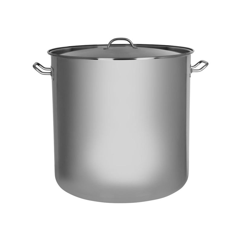 CHEF INOX ELITE STOCKPOT w/LID 18/10 500x500mm 98lt (*70446*) =  1 X EACH