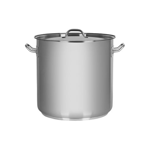 CHEF INOX ELITE STOCKPOT w/LID 18/10 320x320mm 25.5lt (*70424*) =  1 X EACH