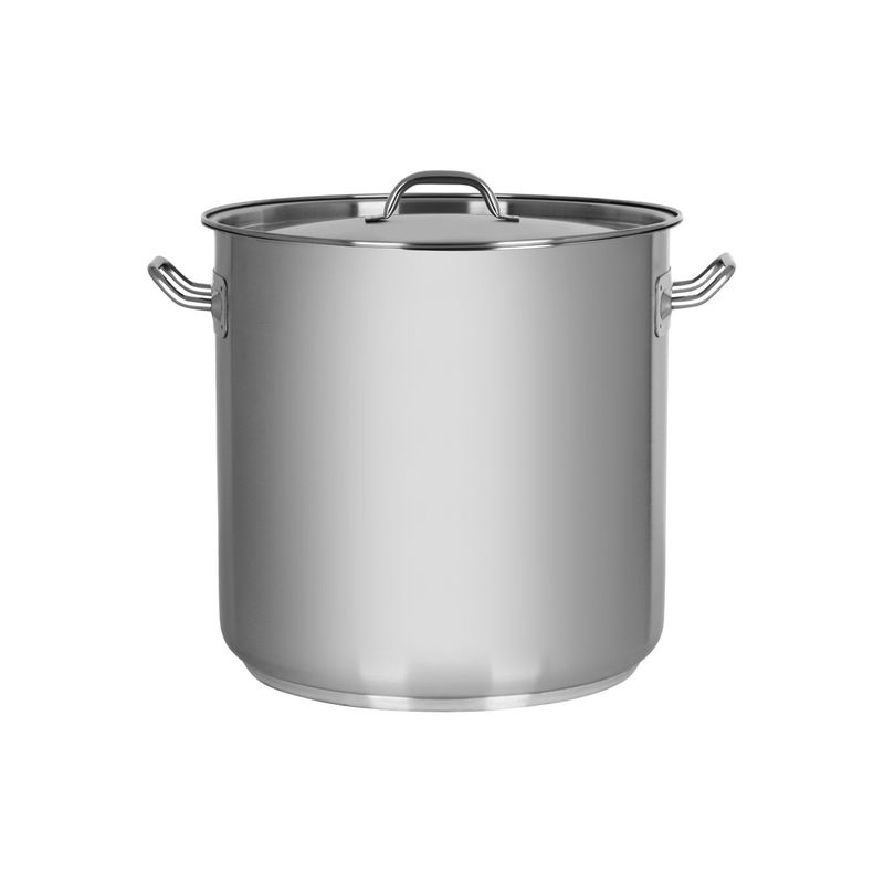 CHEF INOX ELITE STOCKPOT w/LID 18/10 320x320mm 25.5lt (*70424*) =  1 X EACH