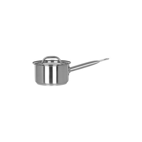 CHEF INOX ELITE SAUCEPAN w/LID 18/10 140x80mm 1.2lt (*70450*) =  1 X EACH