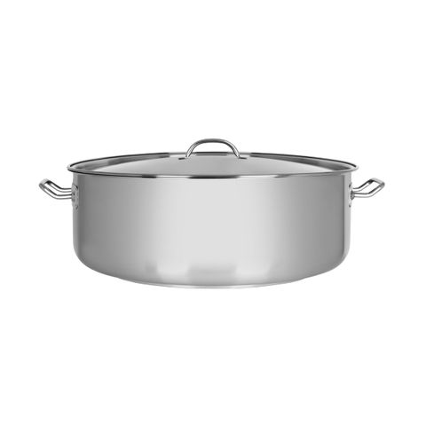 CHEF INOX ELITE CASSEROLE w/LID 18/10 450x160mm 25lt (*70477*) =  1 X EACH