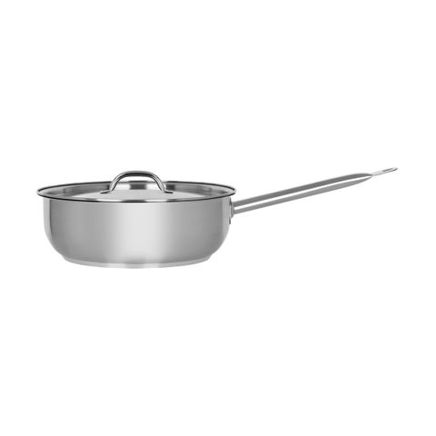 CHEF INOX ELITE SAUTE PAN w/LID 18/10 280x95mm (*70464*) =  1 X EACH