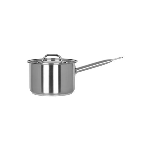 CHEF INOX ELITE SAUCEPAN w/LID 18/10 180x120mm 3.0lt (*70453*) =  1 X EACH