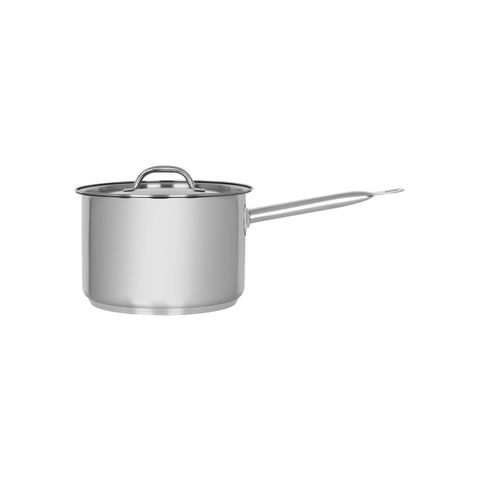 CHEF INOX ELITE SAUCEPAN w/LID 18/10 200x130mm 4.0lt (*70454*) =  1 X EACH