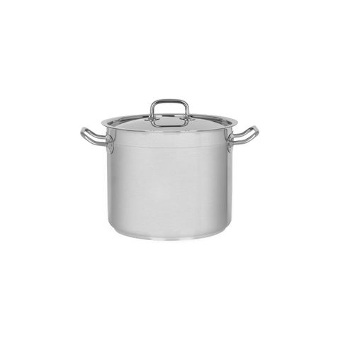CHEF INOX PROFESSIONAL STOCKPOT w/LID 18/10 240x200mm 9.0lt (*73211*) =  1 X EACH