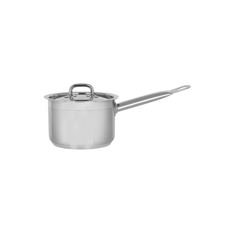 CHEF INOX PROFESSIONAL SAUCEPAN w/LID 18/10 160x110mm 2.2lt (*73252*) =  1 X EACH