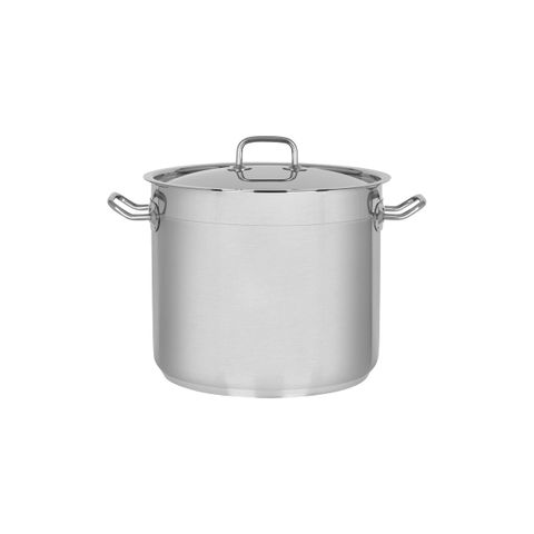 CHEF INOX PROFESSIONAL STOCKPOT w/LD 18/10 280x240mm 14.75lt (*73213*) =  1 X EACH