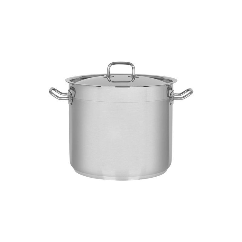 CHEF INOX PROFESSIONAL STOCKPOT w/LD 18/10 280x240mm 14.75lt (*73213*) =  1 X EACH